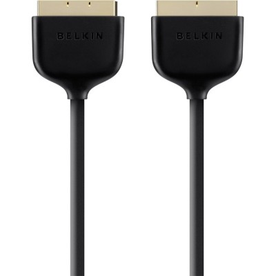 Belkin F3Y047bt2M CABLE,SCART,M/M,2M,BLACK,GOLD-PLATEDΜΑΥΡΟ