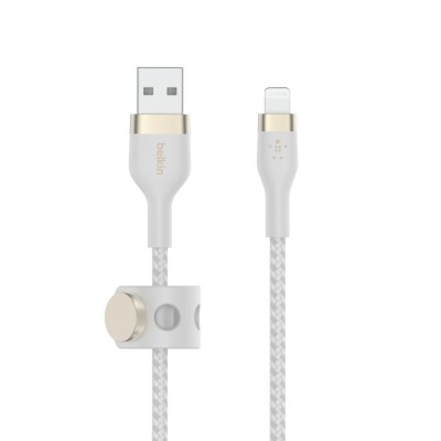 Belkin CAA010bt1MWH BOOST↑CHARGE™ PRO Flex USB-A Cable with Lightning ConnectorWhite