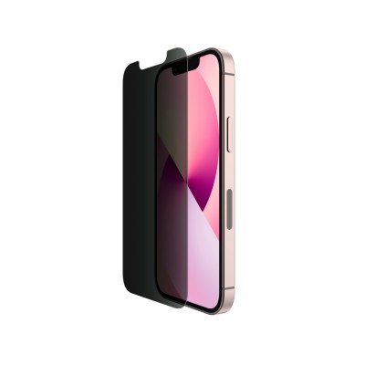 Belkin OVA080zz SCREENFORCE™  Tempered Glass Privacy Treated Screen Protector for iPhone 13 mini