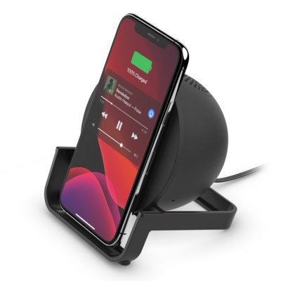 Belkin AUF001VFBK Wireless Charging Stand + SpeakerΜαύρο
