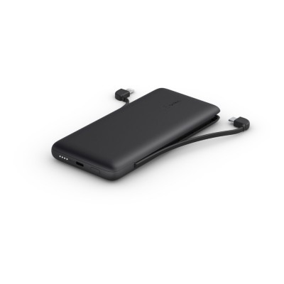 Belkin BOOST↑CHARGE™ Plus 10K USB-C Power Bank with Integrated CablesBlack