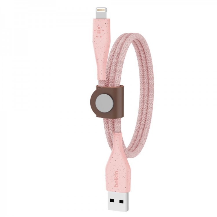 Belkin DuraTek™ Plus Lightning to USB-A Cable with Strap- F8J236bt04-PNKΡοζ