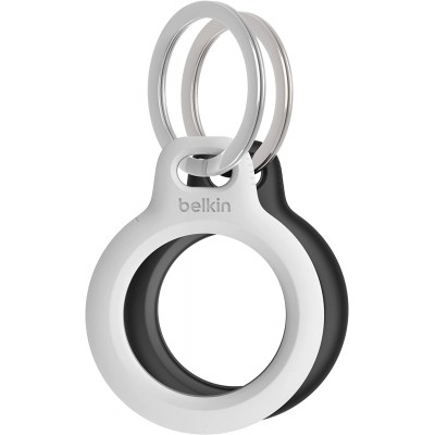 Belkin MSC002btH35 Secure Holder with Key Ring for AirTag 2-Pack - Black&White