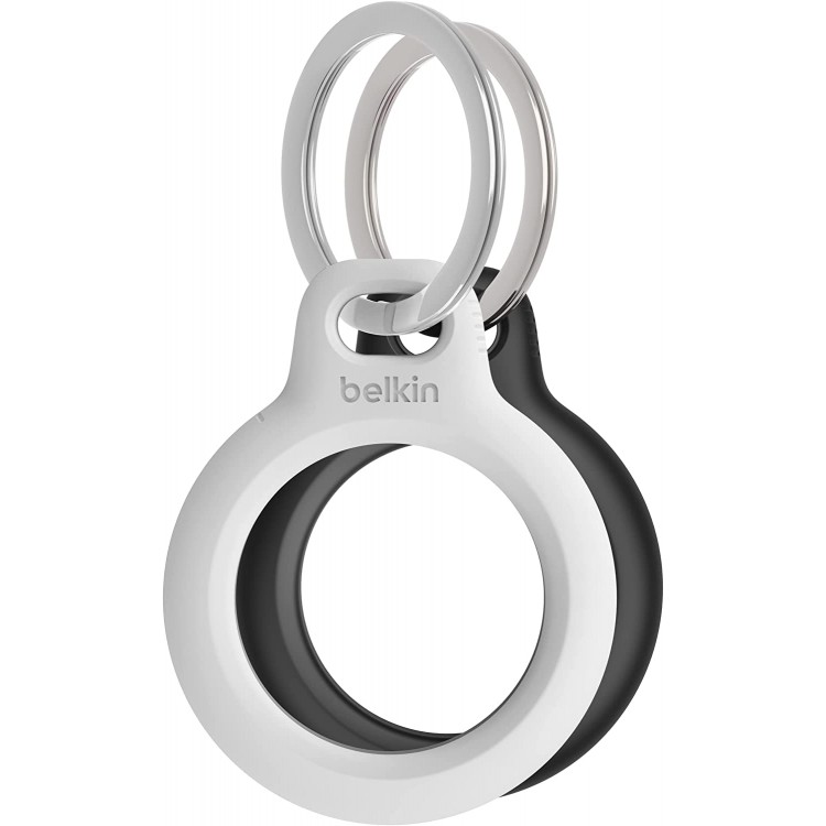Belkin MSC002btH35 Secure Holder with Key Ring for AirTag 2-PackBlack&White