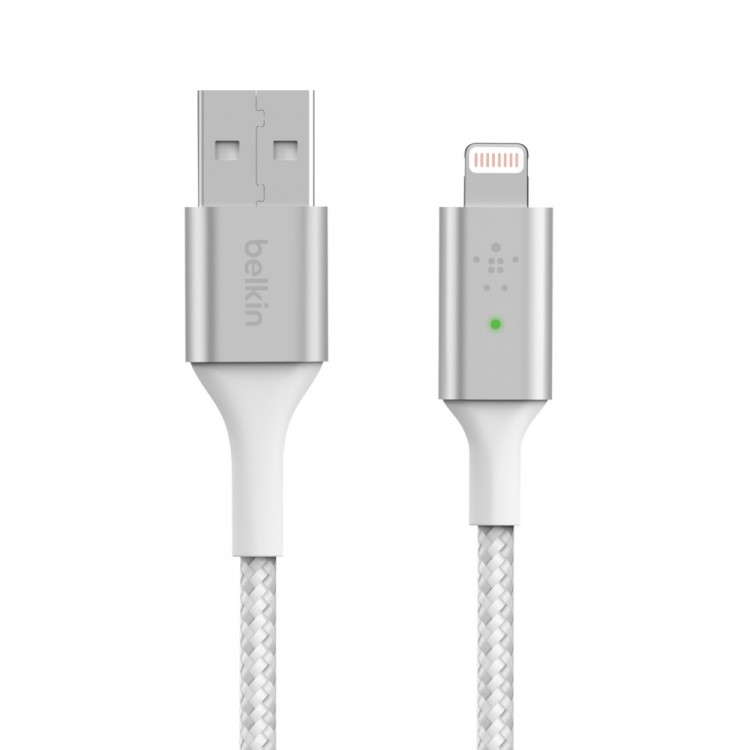 Belkin CAA007BT04WH Smart LED Lightning to USB-A CableΛευκό