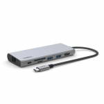 Belkin INC009btSGY Multiport Adapter, USB-C® 7-in-1Ασημί