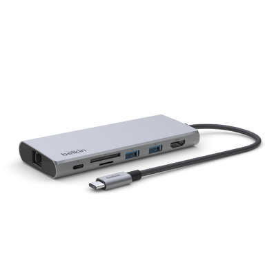 Belkin INC009btSGY Multiport Adapter, USB-C® 7-in-1Ασημί