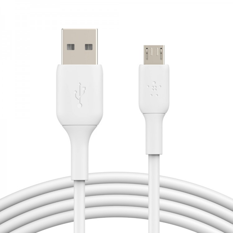 Belkin CAB005bt1MWH USB-A to Micro-USB Cable (1m)Λευκό