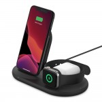 Belkin WIZ001vfBK BOOST↑CHARGE™ 3-in-1 Wireless Charger for Apple DevicesΜαύρο