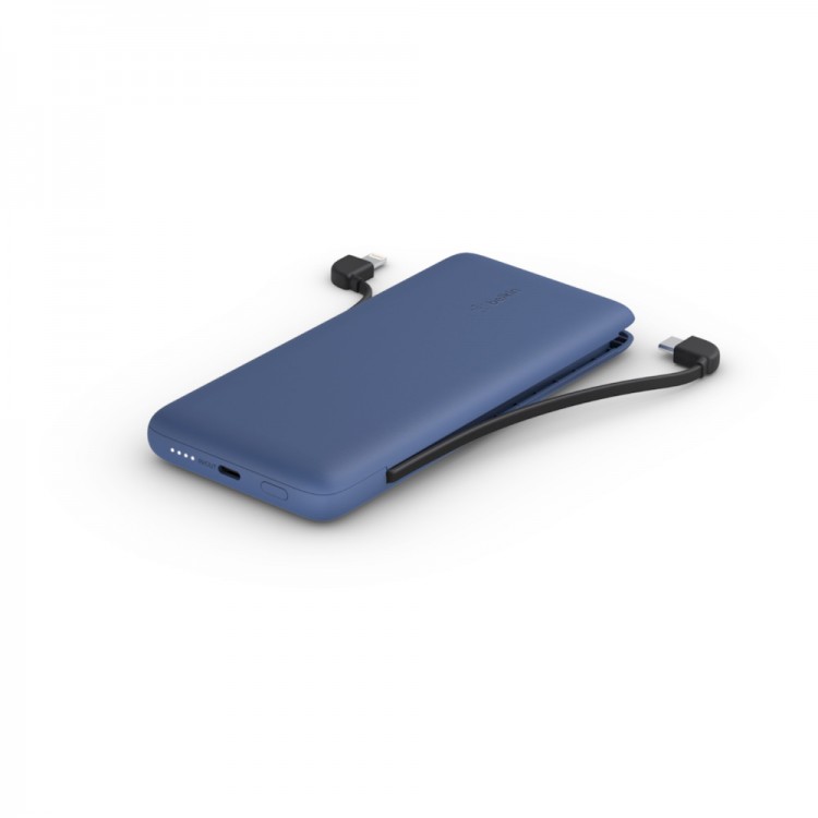 Belkin BOOST↑CHARGE™ Plus 10K USB-C Power Bank with Integrated CablesBlue
