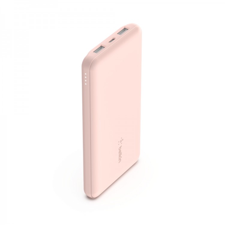 Belkin BOOST↑CHARGE™ 3-Port Power Bank 10K + USB-A to USB-C Cable Rose GoldRose Gold
