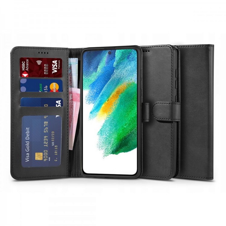 Θήκη TECH PROTECT Δερμάτινο WALLET Πορτοφόλι "2" για SAMSUNG GALAXY S20 FE - MAYΡΟ
