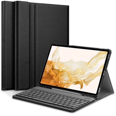 ΘΘήκη TECH PROTECT SMARTCASE FOLIO με ασύρματο BT πληκτρολόγιο και υποδοχή PENCIL για Samsung GALAXY TAB A8 10.5 X200 / X205 - ΜΑΥΡΟ