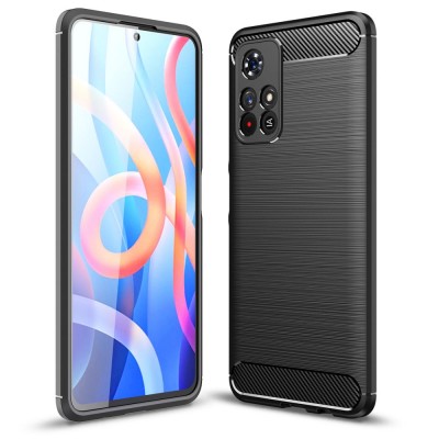 Θήκη TECH PROTECT CARBON για XIAOMI REDMI NOTE 11S 5G / POCO M4 PRO 5G - ΜΑΥΡΟ