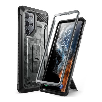 Θήκη SUPCASE UNICORN BEETLE PRO για SAMSUNG GALAXY S22 ULTRA 5G 2022 - ΜΑΥΡΟ CAMO ΓΚΡΙ