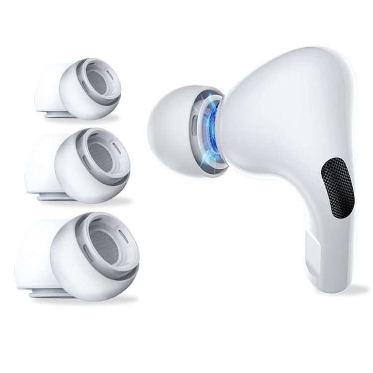 TECH-PROTECT EAR TIPS 3-PACK για APPLE AIRPODS PRO 1 / 2  - ΛΕΥΚΟ