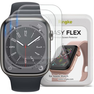 RINGKE EASY FLEX Μεμβράνη προστασίας για APPLE WATCH 4 / 5 / 6 / 7 / 8 / SE (44 / 45 MM) - ΔΙΑΦΑΝΟ - 3-ΤΕΜ - RGK1215