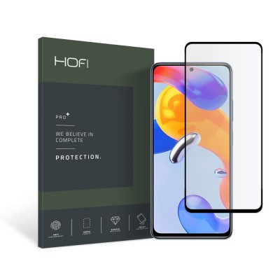 HOFI Γυαλί προστασίας PRO PLUS για XIAOMI REDMI NOTE 11 PRO / 11 PRO 5G/  12 PRO 4G / LTE - ΜΑΥΡΟ