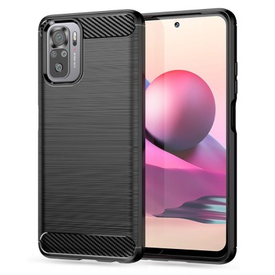 Θήκη TECH PROTECT CARBON για XIAOMI POCO M5S / REDMI NOTE 10 / 10S - ΜΑΥΡΟ