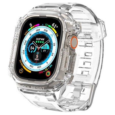 Θήκη Spigen SGP Rugged Armor PRO με λουράκι για Apple Watch ULTRA (49 MM) - ΔΙΑΦΑΝΟ - ACS05461