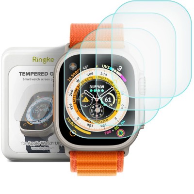 RINGKE Γυαλί Προστασίας ID FC GLASS 4-PACK για APPLE WATCH ULTRA (49 MM) - ΔΙΑΦΑΝΟ