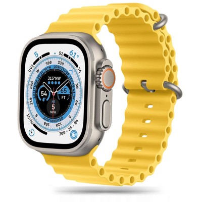 TECH PROTECT Λουράκι Σιλικόνης ICONBAND PRO για APPLE WATCH 4 / 5 / 6 / 7 / 8 / SE / ULTRA (42 / 44 / 45 / 49 MM) - ΚΙΤΡΙΝΟ