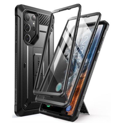 Θήκη SUPCASE UNICORN BEETLE PRO για SAMSUNG GALAXY S23 ULTRA 5G 2022, 2-ΣΕΤ - ΜΑΥΡΟ