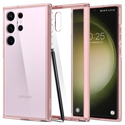 Θήκη Spigen SGP Ultra Hybrid για Samsung Galaxy S23 ULTRA - ROSE ΔΙΑΦΑΝΟ - ACS06079