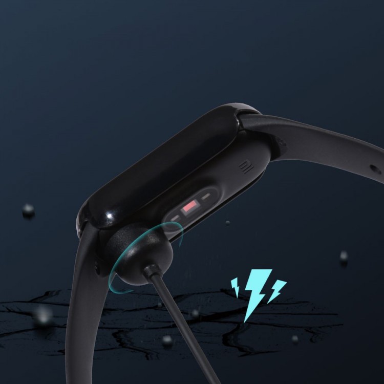 Θήκη Tech Protect DEFENSE 360 με Γυαλί προστασίας για XIAOMI MI BAND 3 / 4 / 5 / 6 / 6 NFC - ΜΑΥΡΟ