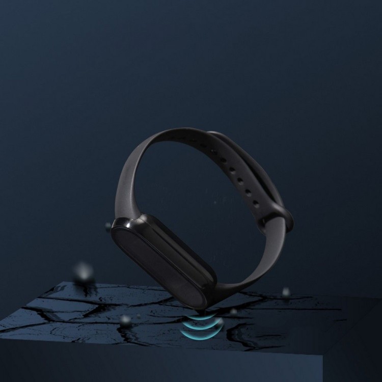 Θήκη Tech Protect DEFENSE 360 με Γυαλί προστασίας για XIAOMI MI BAND 3 / 4 / 5 / 6 / 6 NFC - ΜΑΥΡΟ