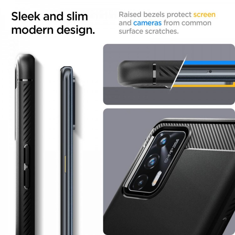 Θήκη SPIGEN SGP Ultra Rugged Armor για REALME GT 5G - MATTE ΜΑΥΡΟ - ACS03662