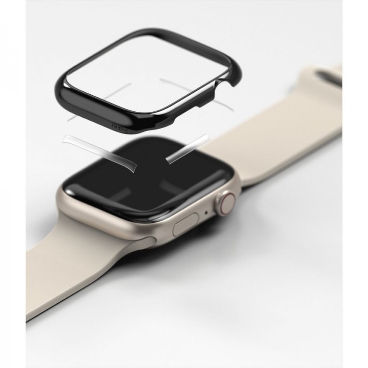 Θήκη Ringke Bezel Styling για Apple Watch seriees 9 / 8 / 7,  45mm - ΜΑΥΡΟ