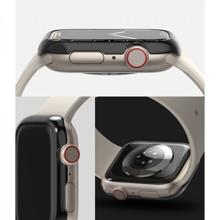 Θήκη Ringke Bezel Styling για Apple Watch seriees 9 / 8 / 7,  45mm - ΜΑΥΡΟ
