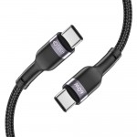 TECH PROTECT Καλώδιο ULTRABOOST 2 USB-C σε USB-C, PD60W, 3A, 25εκ. - ΜΑΥΡΟ