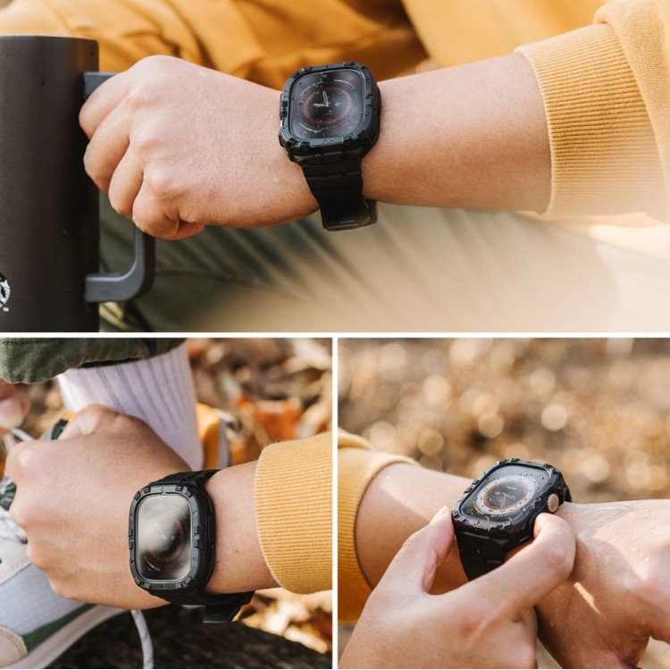 Θήκη RINGKE FUSION X GUARD με λουράκι αθλητικό για APPLE WATCH ULTRA 1/2 - 49 MM - ΜΑΥΡΟ Θήκη RINGKE FUSION X GUARD με λουράκι αθλητικό για APPLE WATCH ULTRA 1/2 - 49 MM - ΜΑΥΡΟ