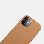 Θήκη ICARER Δερμάτινη Vintage για Apple iPhone 12 / 12 PRO 6.1 - ENGLISH TAN ΚΑΦΕ - RIX1206-BN