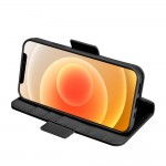 Θήκη ICARER FOLIO Δερμάτινη Leather 2in1 Haixing Wallet με RFID για Apple iPhone 12 Pro Max 6.7 - ΜΑΥΡΟ - WMI1214