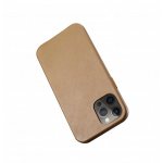 Θήκη ICARER Δερμάτινη Vintage για Apple iPhone 12 / 12 PRO 6.1 - ENGLISH TAN ΚΑΦΕ - RIX1206-BN