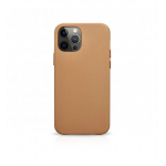 Θήκη ICARER Δερμάτινη Vintage για Apple iPhone 12 / 12 PRO 6.1 - ENGLISH TAN ΚΑΦΕ - RIX1206-BN