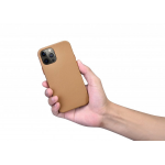 Θήκη ICARER Δερμάτινη Vintage για Apple iPhone 12 / 12 PRO 6.1 - ENGLISH TAN ΚΑΦΕ - RIX1206-BN