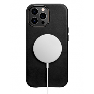 Θήκη ICARER Δερμάτινη Magsafe για Apple iPhone 13 PRO MAX 6.7 - ΜΑΥΡΟ - WMI1304