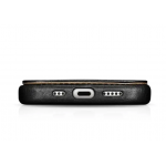 Θήκη ICARER FOLIO Δερμάτινη Magsafe VINTAGE για Apple iPhone 16 6.1 2024 5G - ΜΑΥΡΟ - WMI16240713