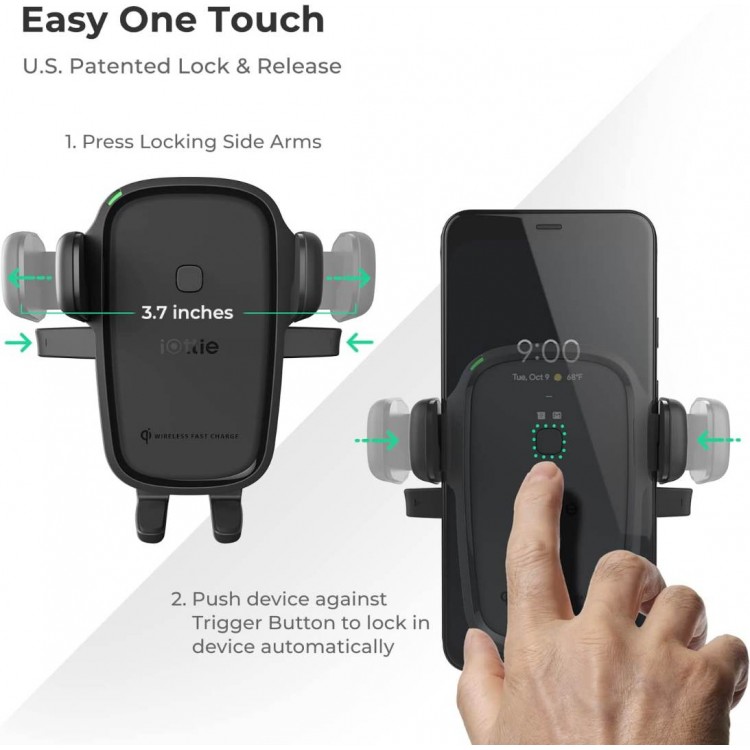 iOttie Easy One Touch Wireless 2 Βάση στήριξης universal Fast Charging Car Dash Mount Qi για SMARTPHONES - HLCRIO142