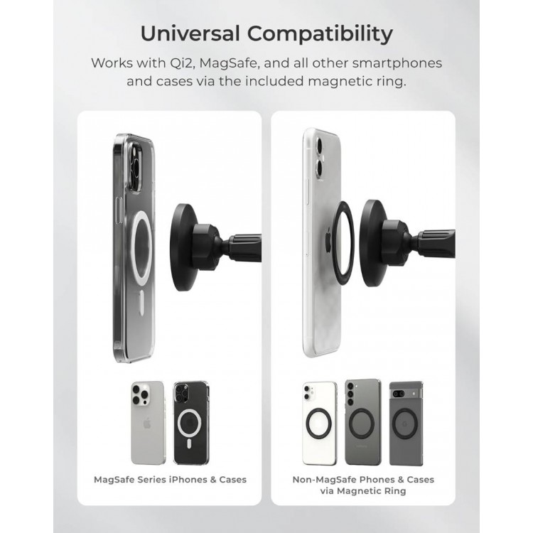 iOttie iTap 3 MAGSAFE Qi2 Ασύρματη universal Μαγνητική Βάση φόρτισης/στήριξης Ταμπλό & Windshield - ITMNCG107