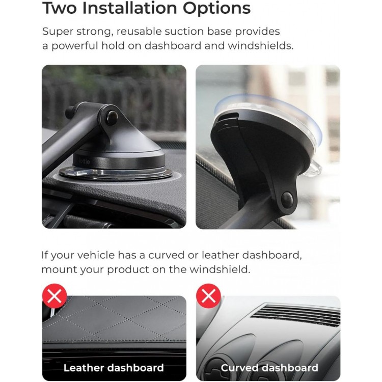 iOttie Velox MagSafe Pro Μαγνητική Βάση στήριξης αυτοκινήτου με ασύρματη φόρτιση Dash & Windshield με CryoFlow™ cooling technology  - VLXWCG204