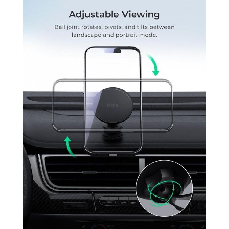 iOttie iTap 3 MAGSAFE Qi2 Ασύρματη universal Μαγνητική Βάση φόρτισης/στήριξης Ταμπλό FLUSH - ITMNCG109
