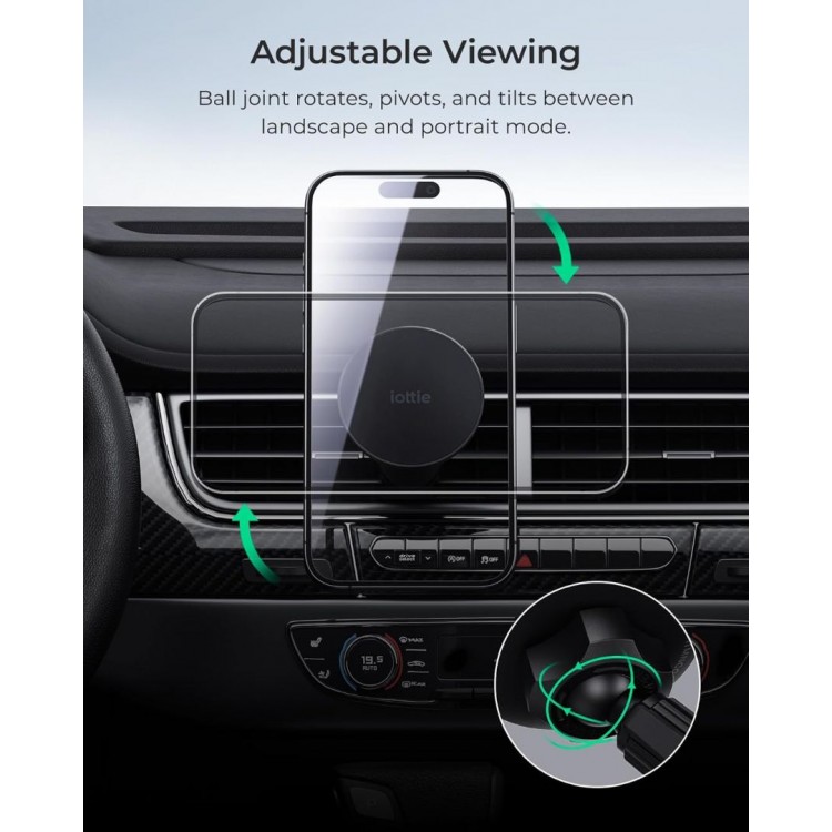 iOttie iTap 3 MAGSAFE Qi2 Ασύρματη Μαγνητική Βάση φόρτισης/στήριξης Vent universal - ITMNCG108