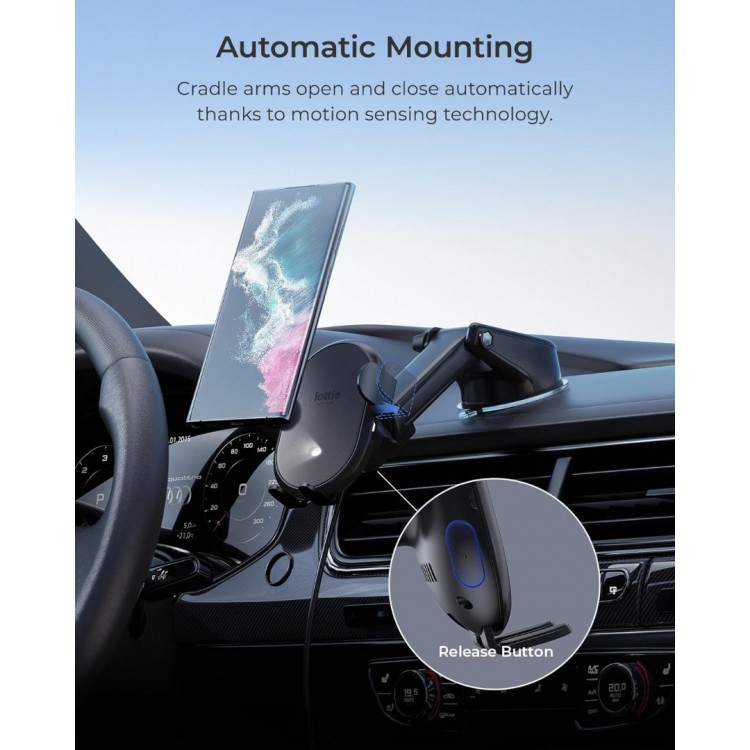 iOttie Auto Sense 2 Wireless Βάση στήριξης universal Fast Charging Car Dash Mount & Windshield, Qi για SMARTPHONES  - ATSWCG205