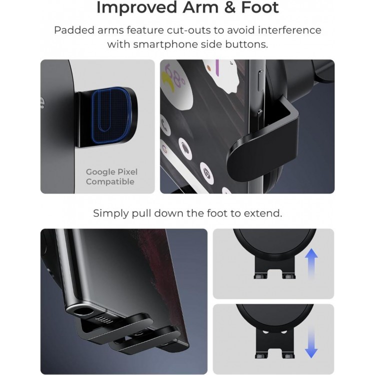 iOttie AutoSense 2 Wireless Air Vent Universal Βάση αυτοκινήτου αεραγωγού για smartphones με Qi Ασύρματη Φόρτιση - ATSWCG206