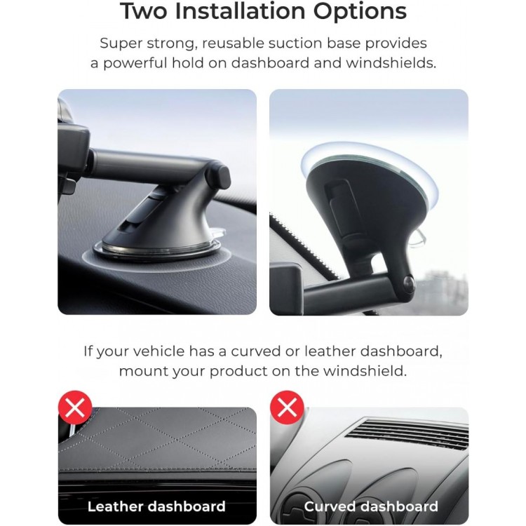 iOttie Easy One Touch 6, Universal Dash & Windshield Βάση αυτοκινήτου ταμπλό & παρμπρίζ, για smartphones - EOTNCG102RT